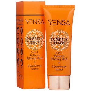 NIB YENSA Pumpkin Turmeric 2-in-1 Radiance Polishing Mask